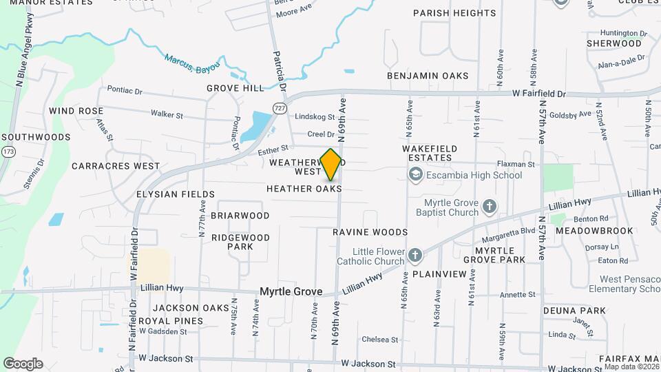 6930 Heather Oaks Dr Map and Location Details