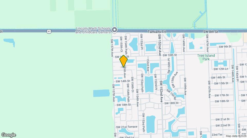 15505 SW 12th Terrace Map and Location Details