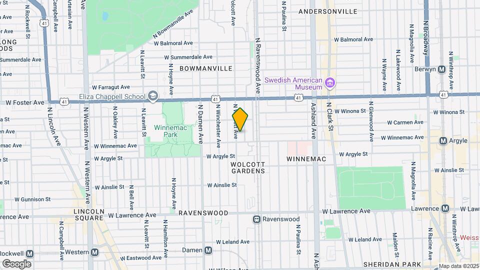 5045 N Wolcott Ave, Unit 1 Map and Location Details