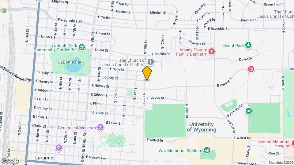 875 N 15th St Mapa y Detalles de la Ubicación