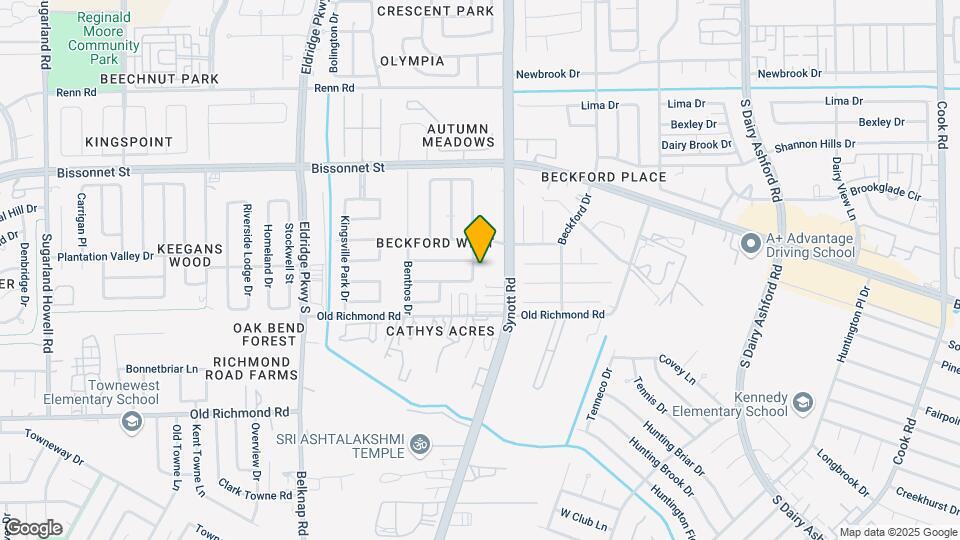 9511 Bollingbrook Dr Map and Location Details