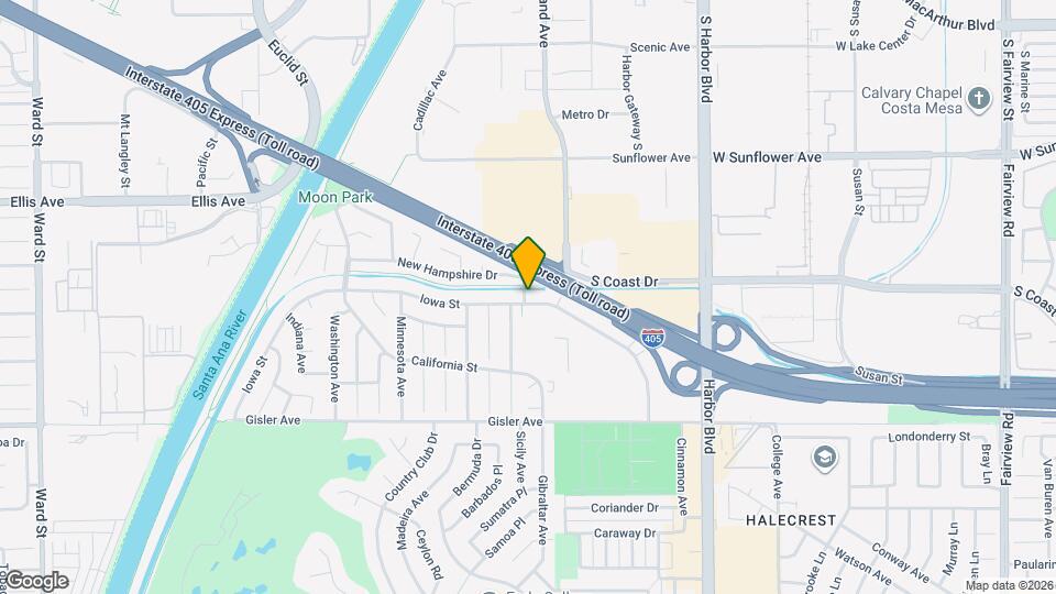 1662 Iowa St Map and Location Details