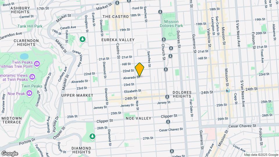 475 Alvarado St Map and Location Details