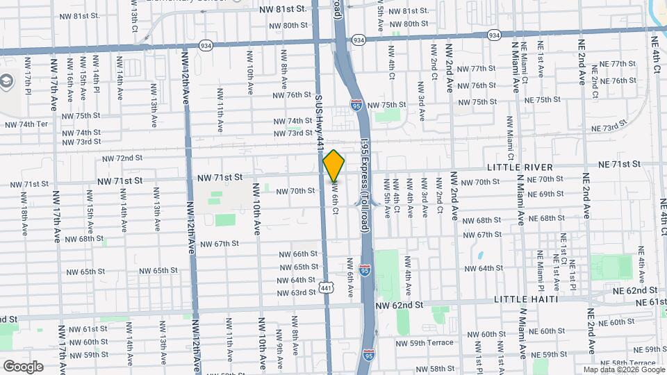 7012 NW 6th Ct Map and Location Details