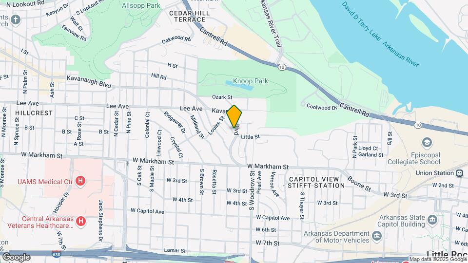 1201 Kavanaugh Blvd Map and Location Details