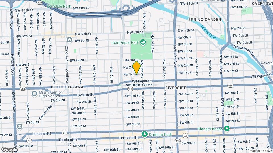 1544 NW 1st St Map and Location Details