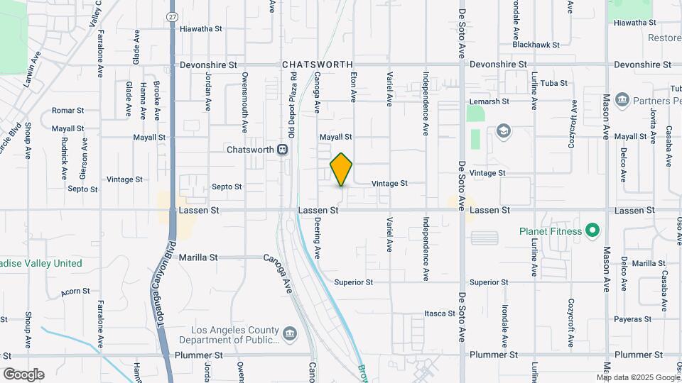 21333 Lassen St Map and Location Details
