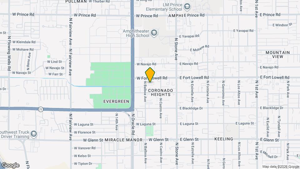3142 N Balboa Ave Map and Location Details