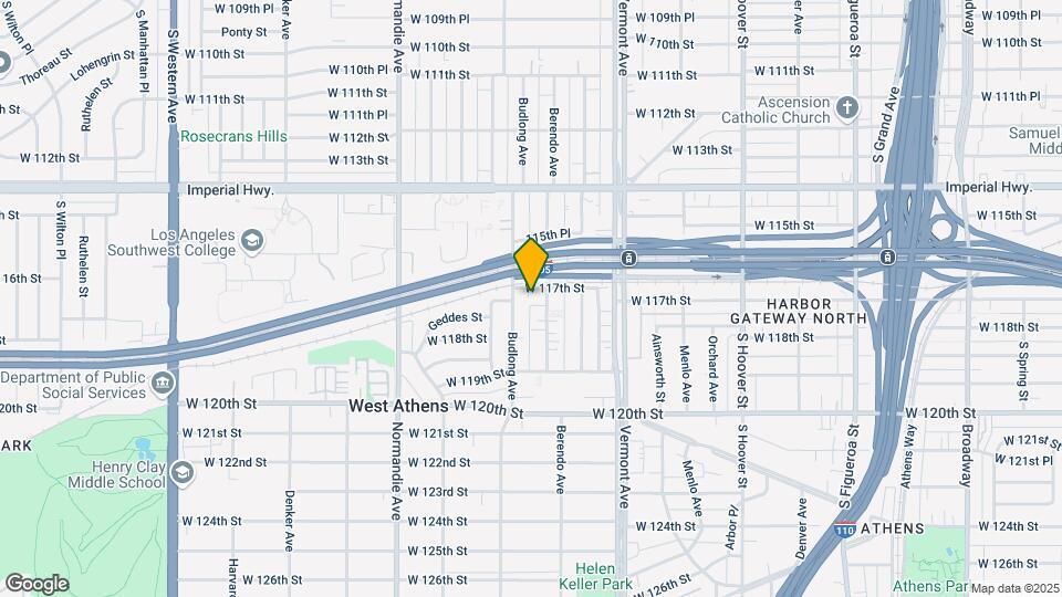 1114 W 117th St Map and Location Details