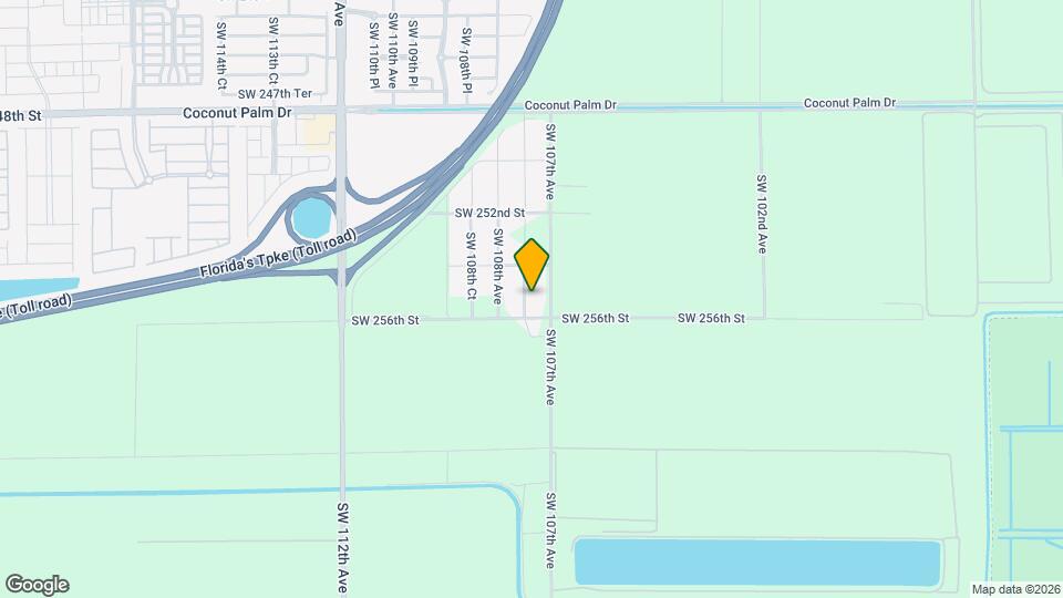 25513 SW 107th Ave Mapa y Detalles de la Ubicación