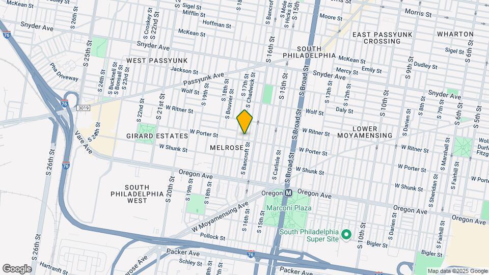 1625 W Porter St Map and Location Details