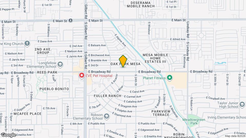 2262 E Broadway Rd Map and Location Details