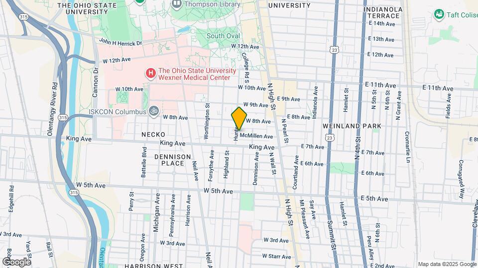 1432 Hunter Ave Map and Location Details