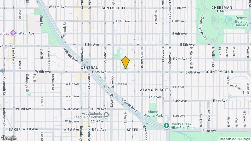 527 E 6th Ave Mapa y Detalles de la Ubicación