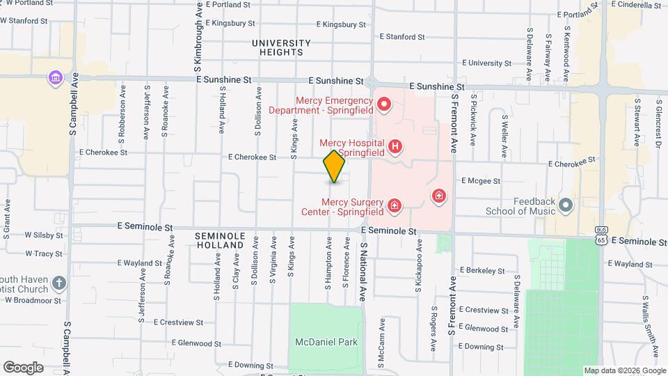 2044 S Hampton Ave Mapa y Detalles de la Ubicación
