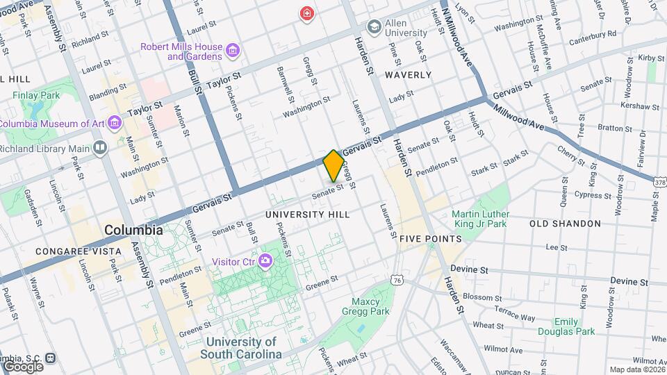 1829 Senate St Map and Location Details