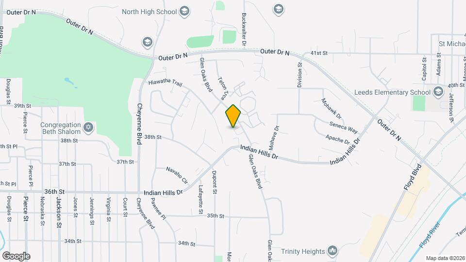 Glen Oaks Apartments Map and Location Details