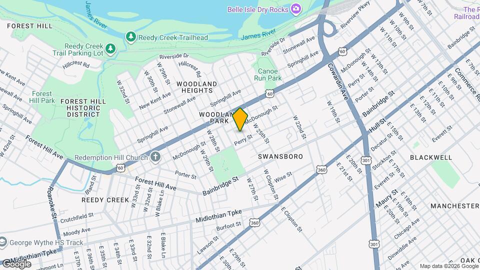 306 W 26th St Map and Location Details