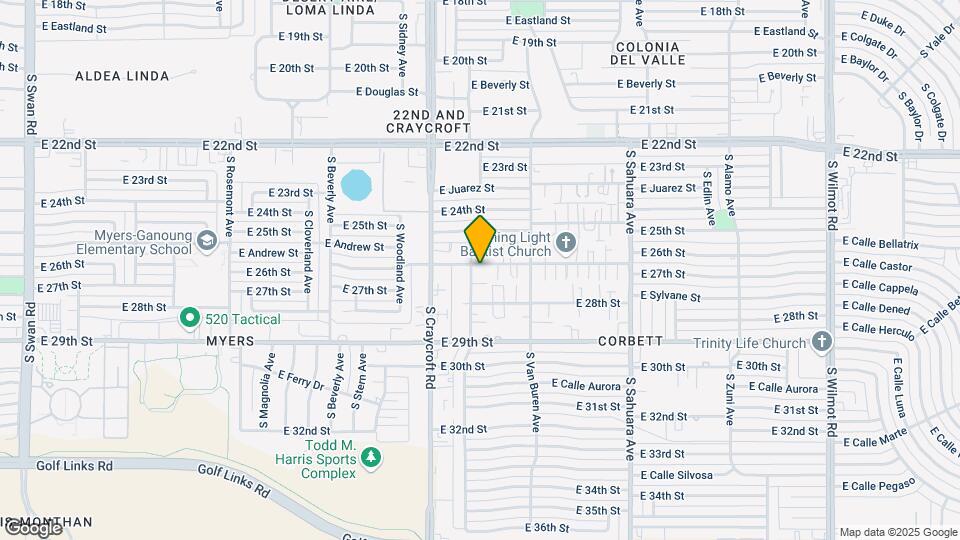 5604 E 26th St Map and Location Details