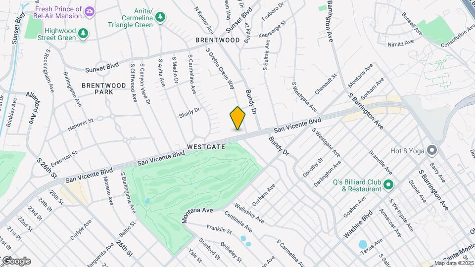 12221 San Vicente Blvd Mapa y Detalles de la Ubicación