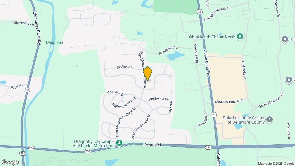 315 High Meadows Village Dr Mapa y Detalles de la Ubicación