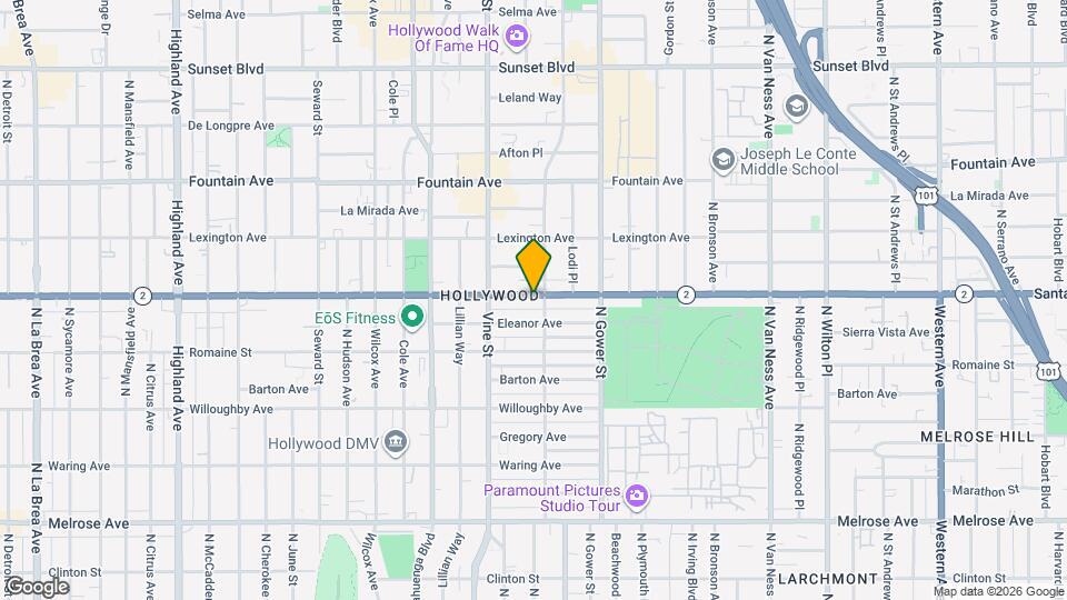 6212 Santa Monica Blvd Mapa y Detalles de la Ubicación