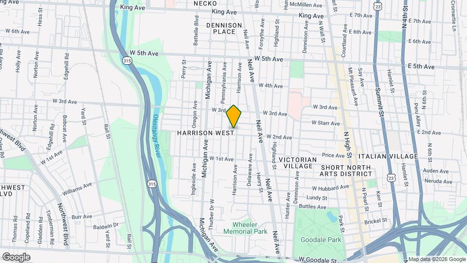 364 W 2nd Ave, Unit 1 Bedroom, 1 Bath - Harrison West Condo Mapa y Detalles de la Ubicación