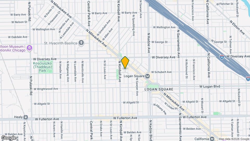 3300 W Schubert St Map and Location Details