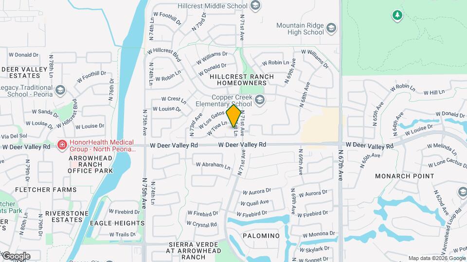 21912 N 71st Ln Map and Location Details