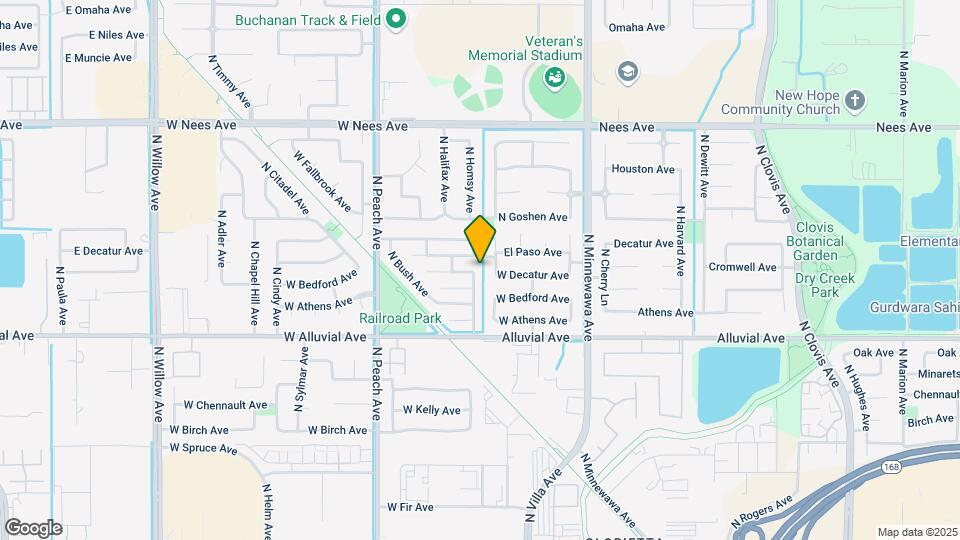 921 N Homsy Ave Map and Location Details