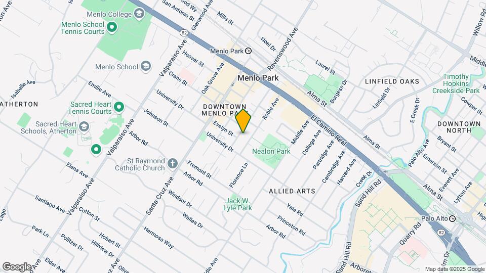 825 Live Oak Ave Map and Location Details