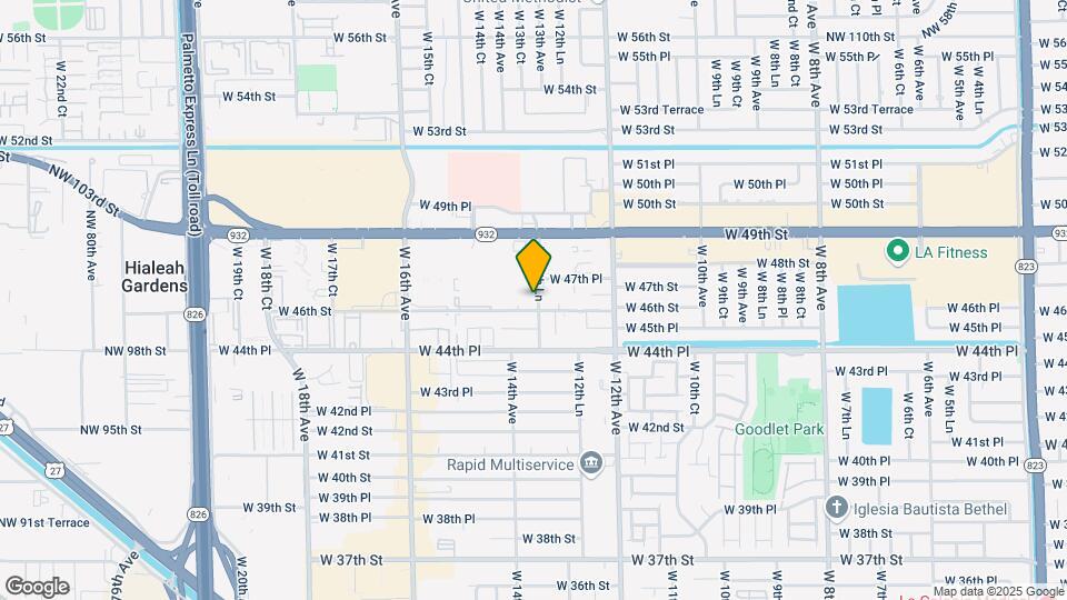 4670 W 13th Ln Map and Location Details