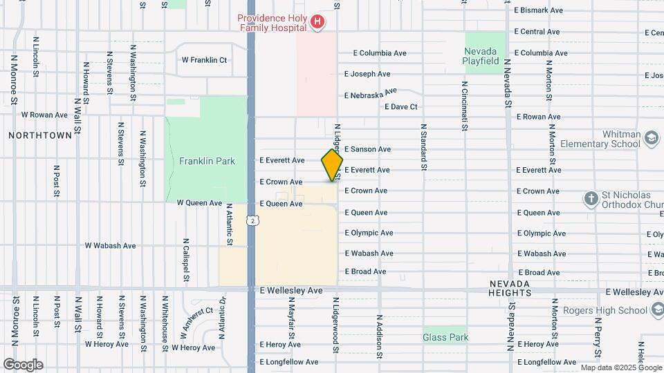222 E Crown Ave Map and Location Details