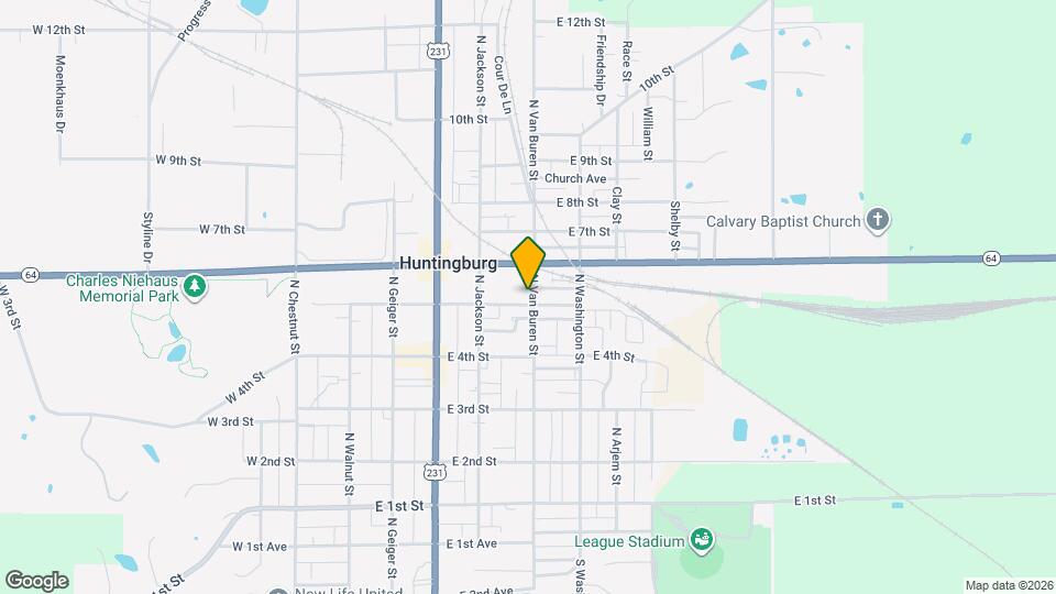 500 N Van Buren St Map and Location Details