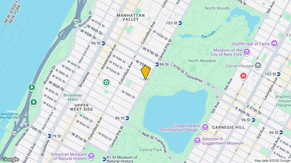 1 bed 1 bath with dinning area , Washer and dryer - WEST 93 STREET, Unit 23D Map and Location Details