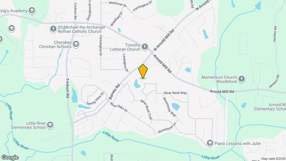 2201 River Woods Way Map and Location Details