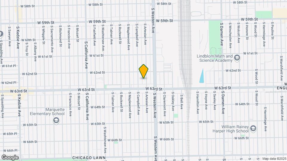6230-6234 S Artesian Ave Map and Location Details