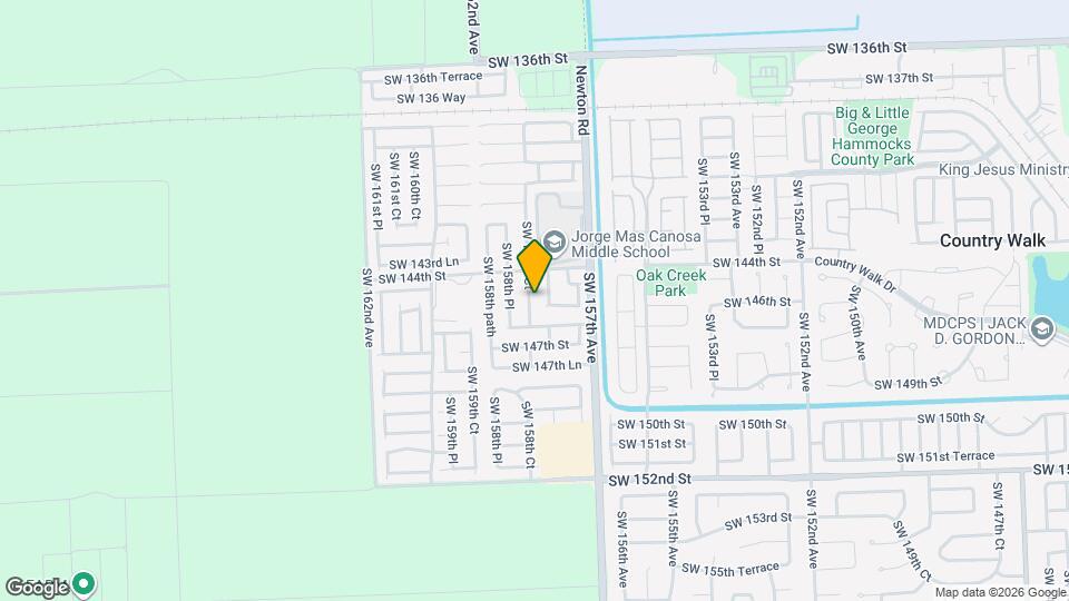 14503 SW 158th Ct Map and Location Details