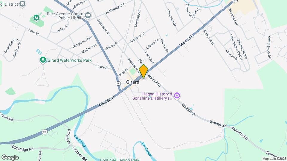 15 S Park Row Map and Location Details