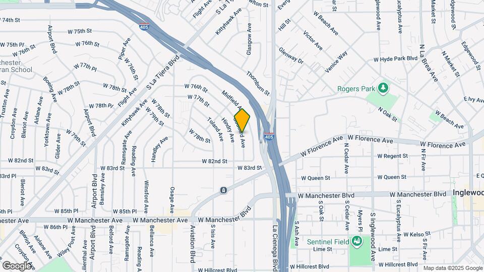 7739 Goddard Ave Map and Location Details