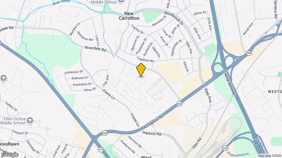 7609 Fontainebleau Dr Map and Location Details