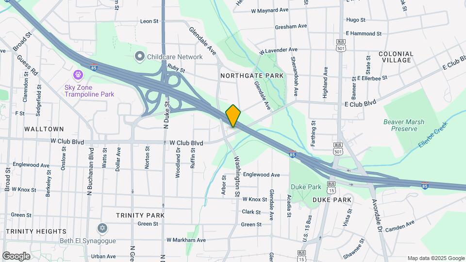608 W Club Blvd Map and Location Details