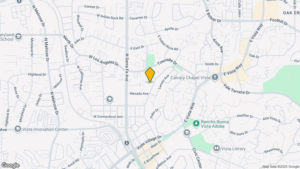 750 N Citrus Ave Mapa y Detalles de la Ubicación