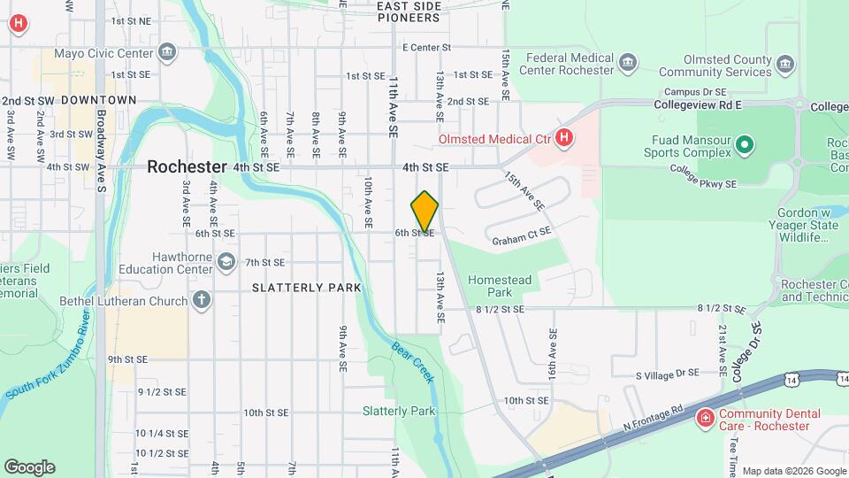 1208 6th St SE Map and Location Details