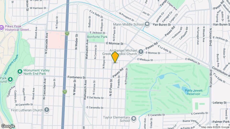 2021 N El Paso St Map and Location Details