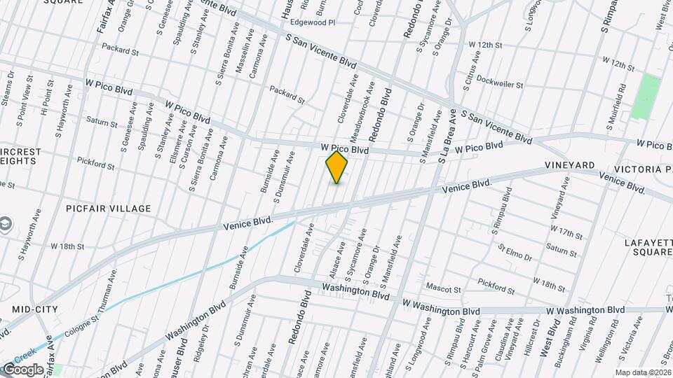 1533 Meadowbrook Ave Map and Location Details