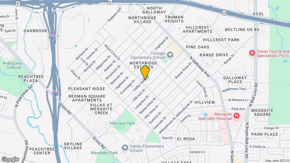 1504 Valley View St Map and Location Details