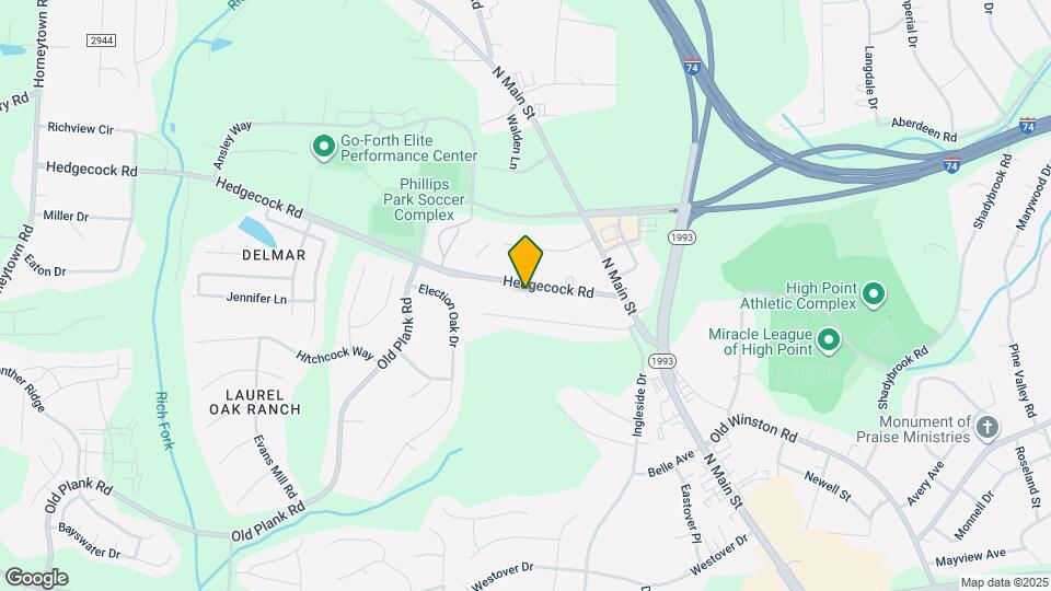 215 Hedgecock Rd Map and Location Details