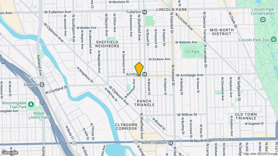 1003 W Armitage Ave Map and Location Details