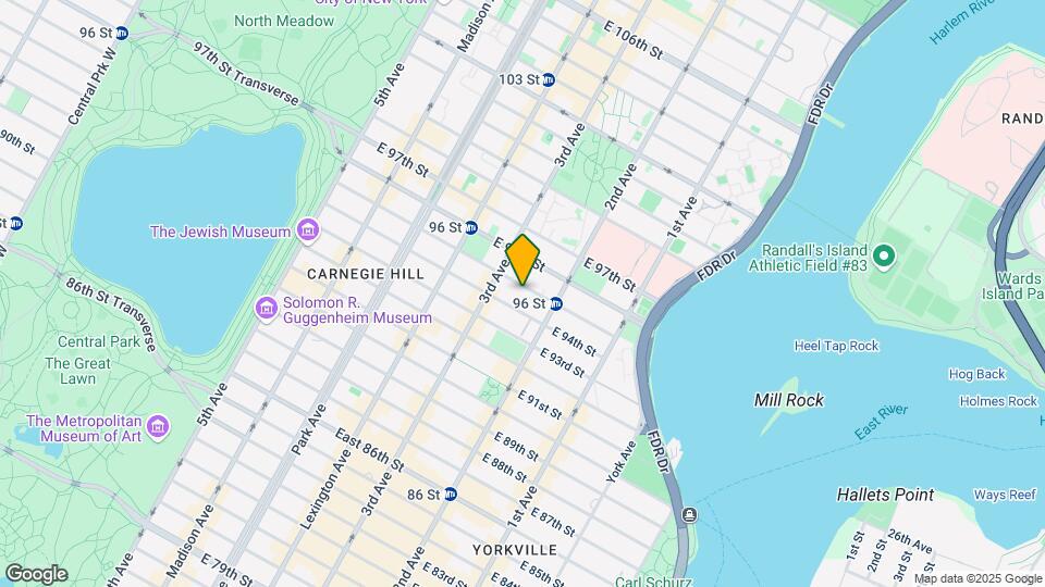 216 E 95th St Map and Location Details